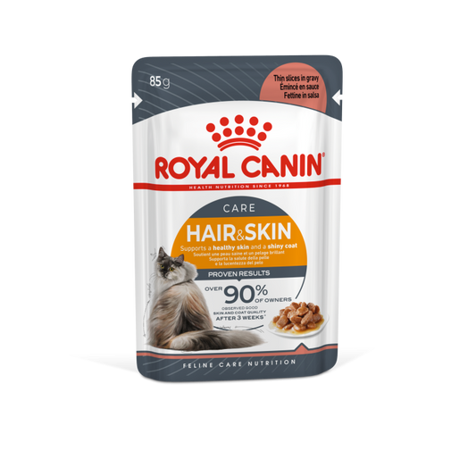 Royal Canin Feline Care Nutrition Hair & Skin Gravy WET FOOD