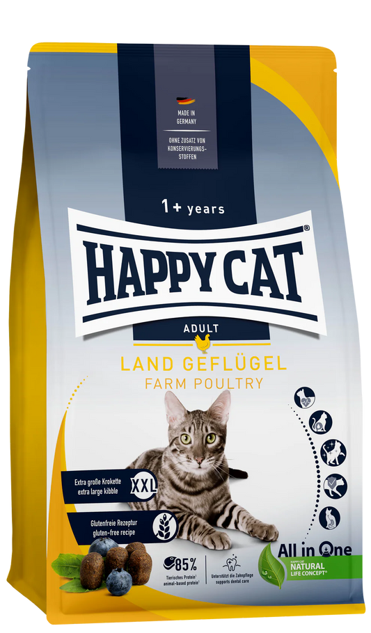 Happy Adult Cat Dry Food Culinary Land Geflugel -1.3 Kg