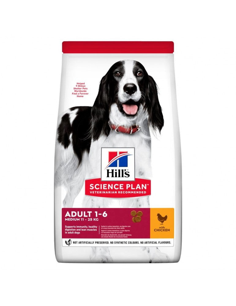Hills Science Plan Medium Adult Dog Food With Chicken