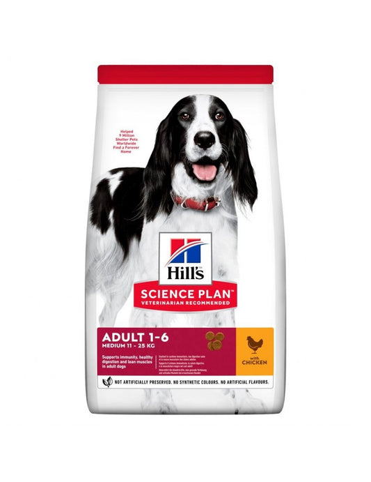Hills Science Plan Medium Adult Dog Food With Chicken