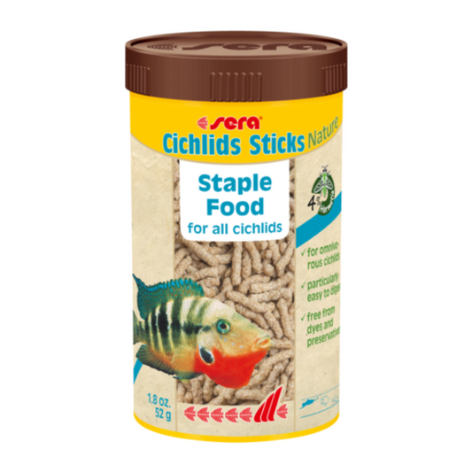 Sera Cichlid Sticks Nature Fish Food 250ML – Floating Sticks