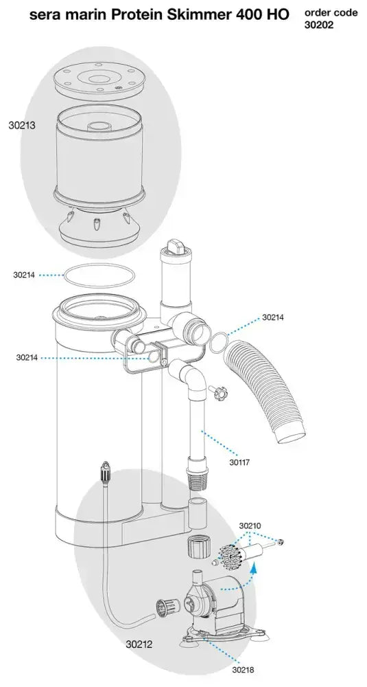 Sera Marine Protein Skimmer – Aquarium Filter Tanks  Capacity - 600L]