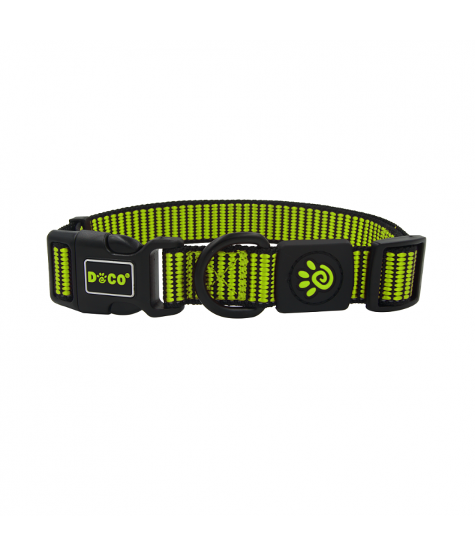 Doco Martini Bean Dog Collar – Lemon, Large (L)
