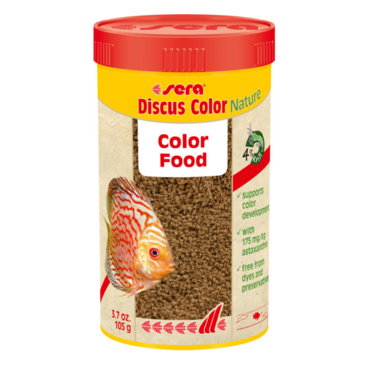 Sera Discus Color Nature 105G – Red Enhancing Granules for Discus