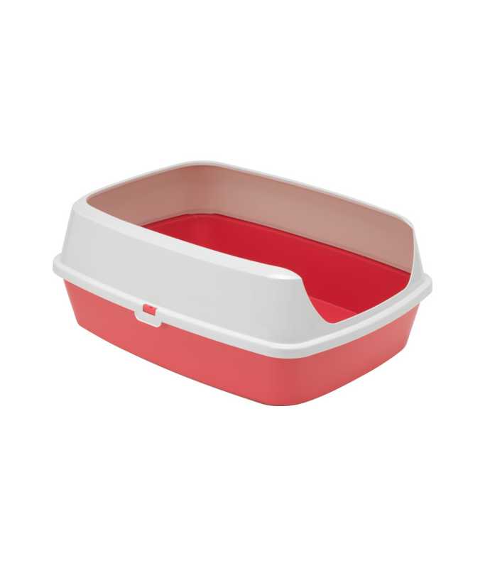 Moderna Maryloo Large Cat Litter Tray With Rim – Recycled Plastic – 50.2 x 38.4 x 16.1 cm
