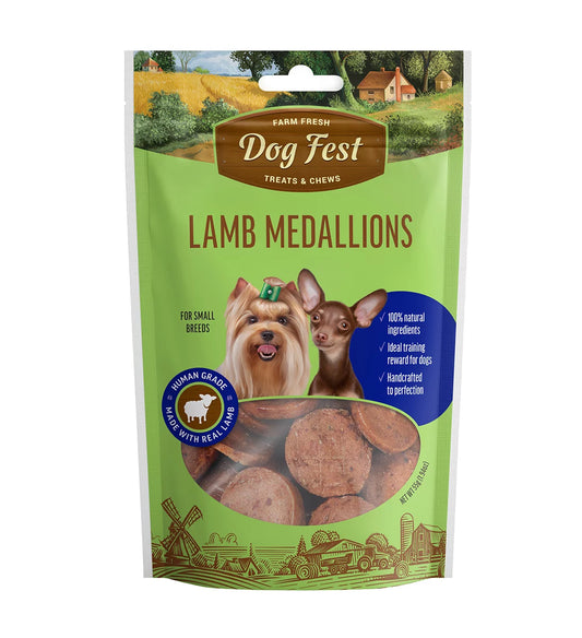 Dog Fest Lamb Medallions for Mini-Dogs - 55g (1.94 oz)