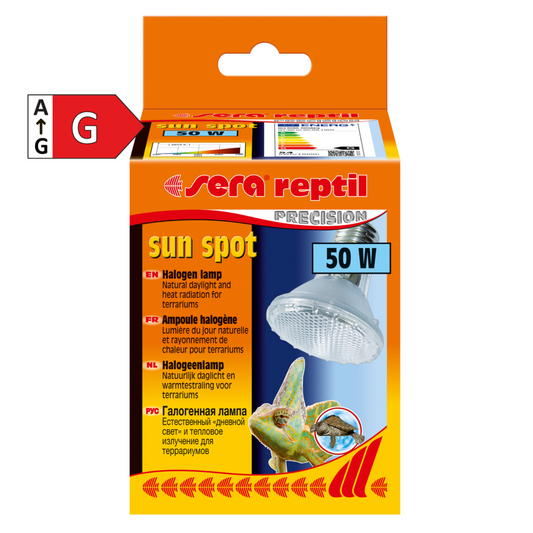 Sera Reptile Sun Spot Heat Lamp – 50W UVA Basking Bulb