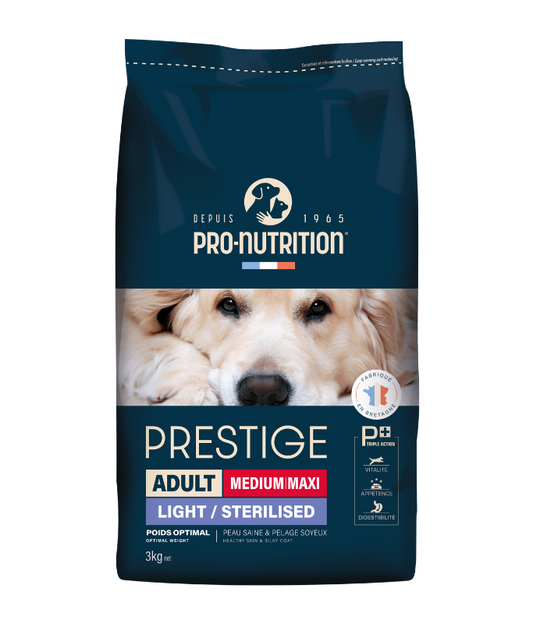 Pro Nutrition Prestige Adult Medium/Maxi Sterilised Dog Dry Food 3Kg