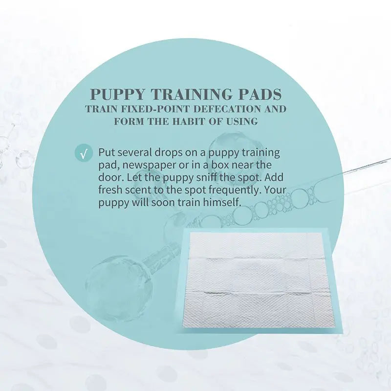 Bioline Puppy Training Pads 60x40cm Leak-Proof Absorbent Sheets