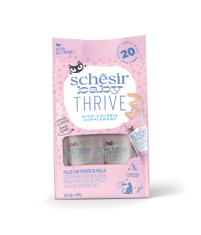 Schesir Baby Thrive Mousse Kitten Chicken Wet food 20X8G