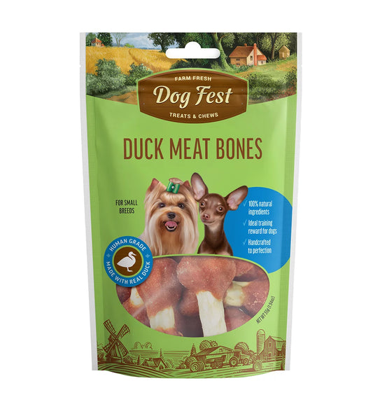 Dog Fest Duck Meat Bones for Mini-Dogs - 55g (1.94 oz)