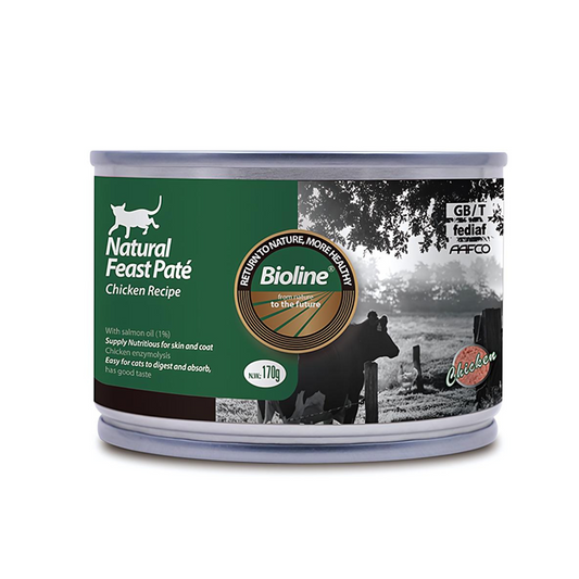 Bioline Natural Feast Pate Chicken Recipe 170g Delicious Cat Pate