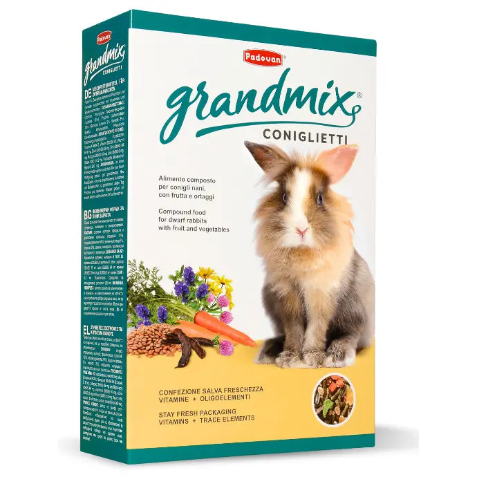 Padovan GrandMix Rabbit Diet – 850g Nutrient-Rich Coniglietti