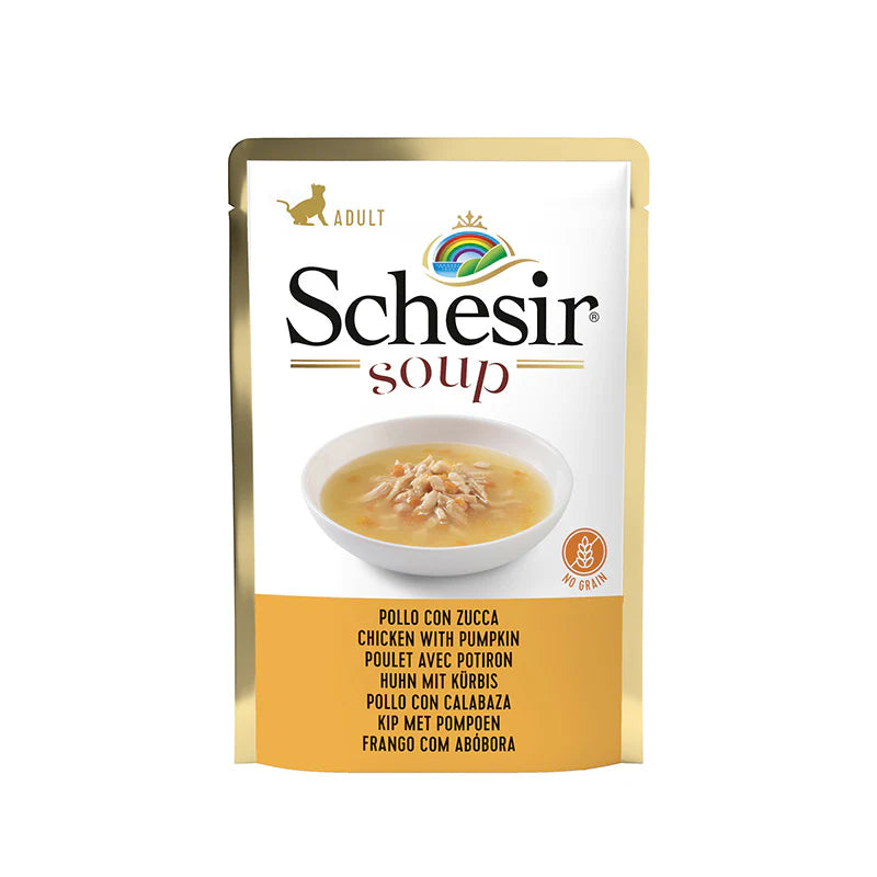 Schesir Cat Wet Soup – Chicken & Pumpkin 85G