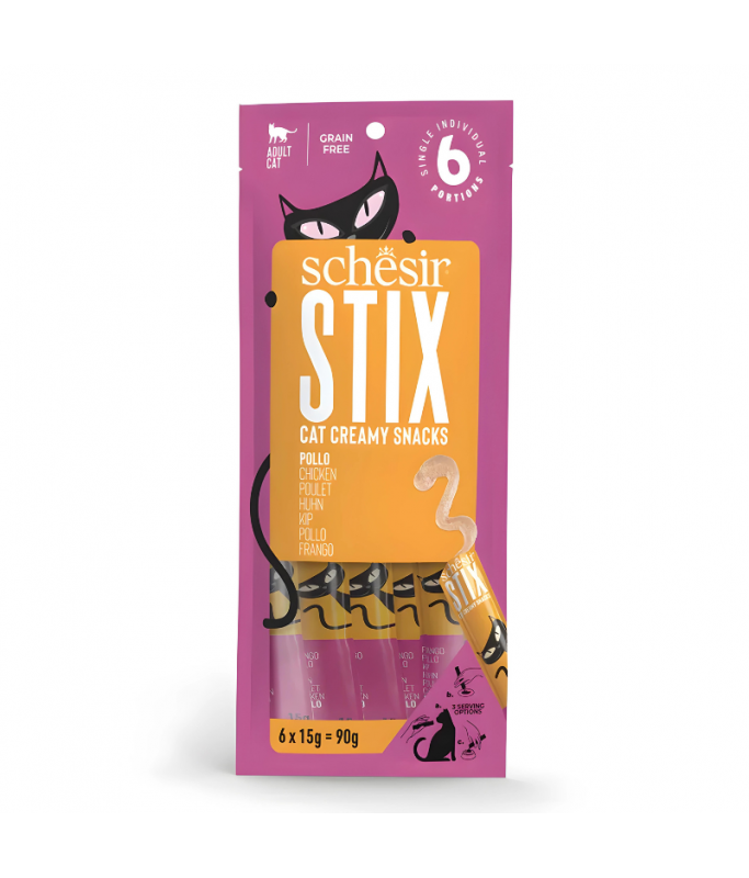 Schesir Cat Creamy Treat Stix Chicken 6x15G