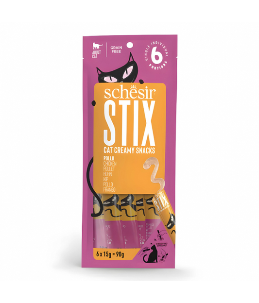 Schesir Cat Creamy Treat Stix Chicken 6x15G
