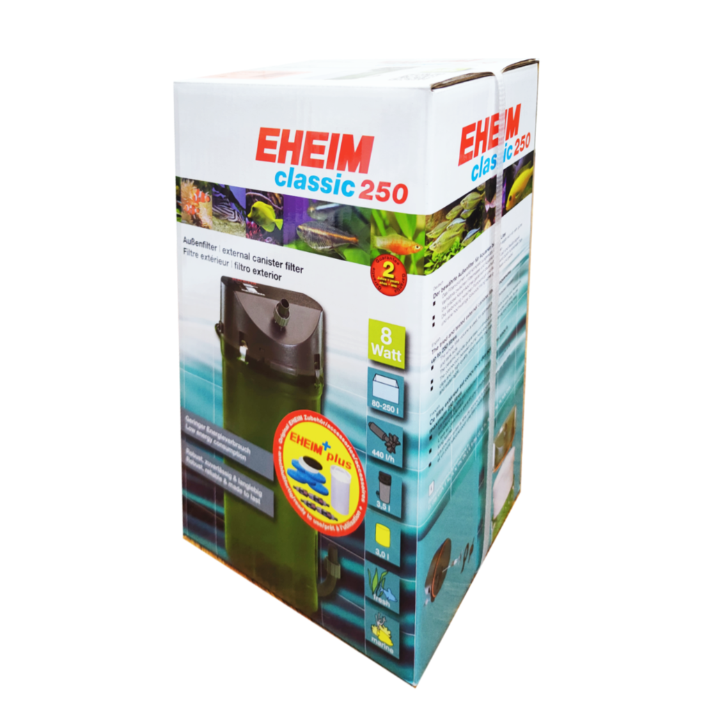 Eheim Classic 250 External Filter – With Coarse & Fine Filter Pads