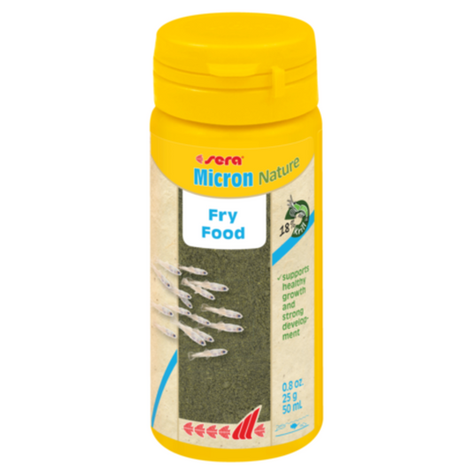 Sera Micron Nature Fish Food 25G (50ML) – Micro Granules for Fry