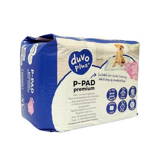 Duvo+ Pet Pads Premium XL – 60x60cm, Odour Control, 30pcs