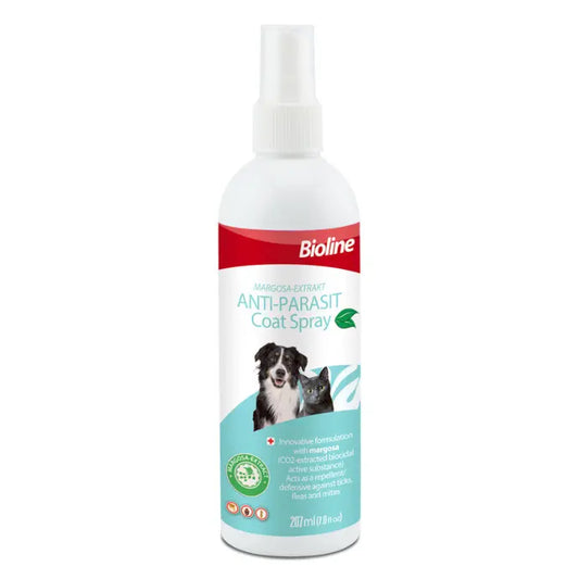 Bioline Anti-Flea & Tick Spray for Pets 207ml Margosa Scent