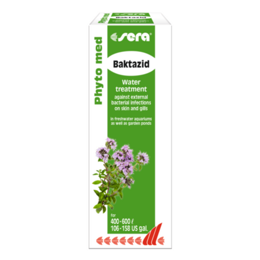 Sera Phyto Med Baktazid 30ML – Herbal Bacteria Control for Fish