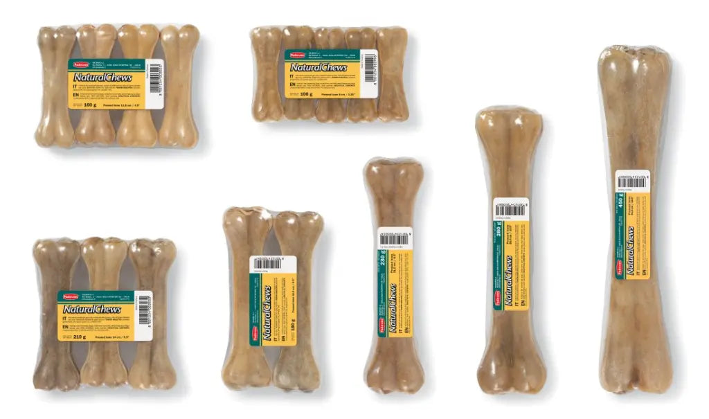 Padovan Natural Chews Bone – 11.5cm, 160g, 4-Pack