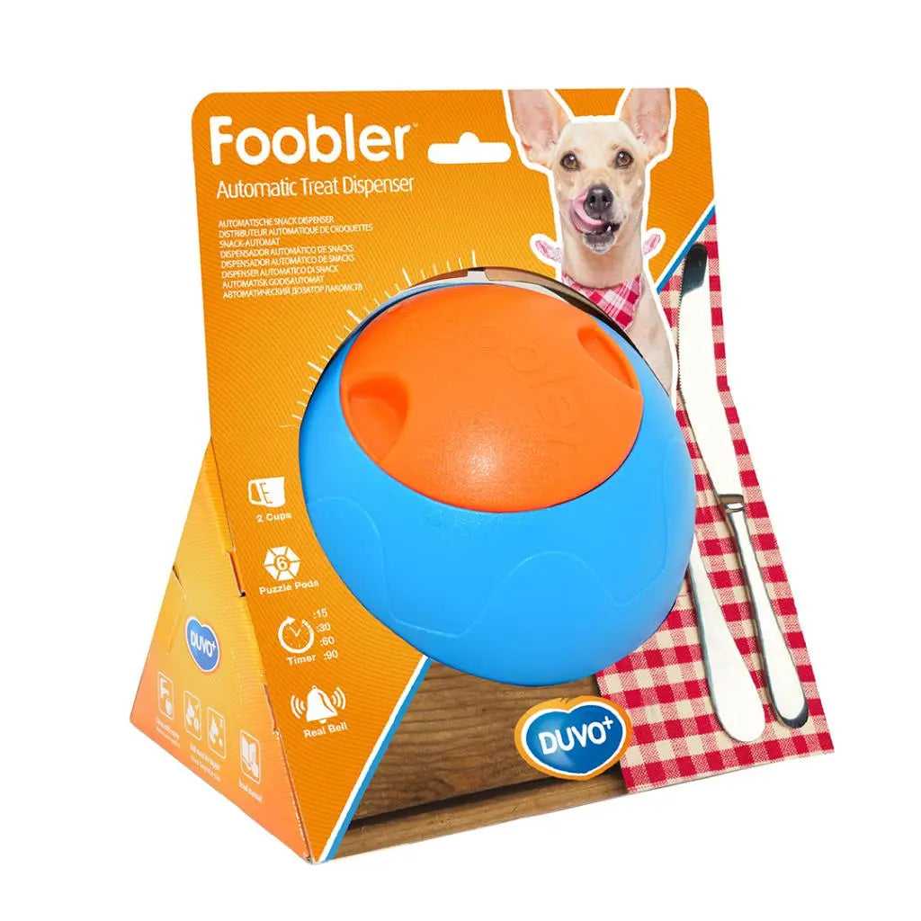 Duvo+ Foobler Treat Dispenser With Timer – Blue