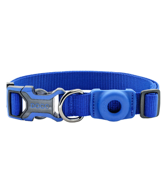 Doco Airtag Dog Collar – 2.5x45-68cm – Adjustable D-Ring Fit