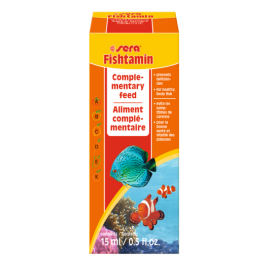 Sera Fishtamin 15ML – Fish Vitamin Supplement for Health & Color