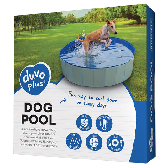 Duvo+ Foldable Dog Pool Blue