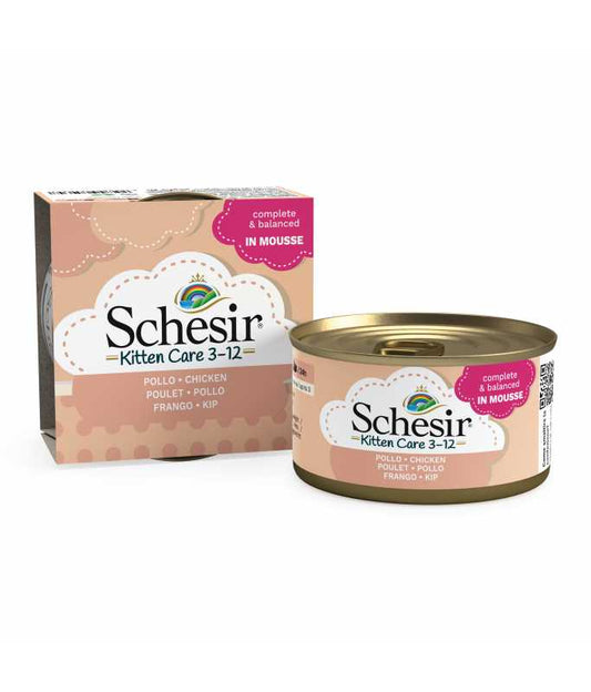 Schesir Kitten Mousse Chicken Wet Food 85G