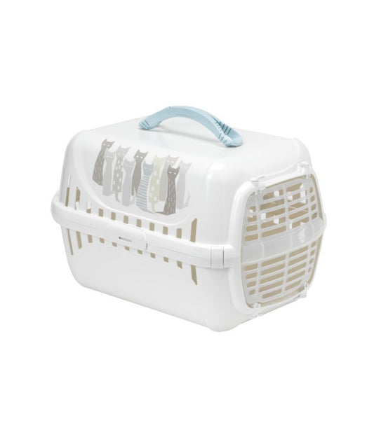 Moderna Trendy Runner Carrier with Plastic Door – White