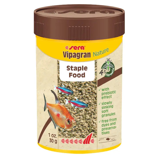Sera Vipagran Nature – 100ml/30g Granulated Tropical Fish Food