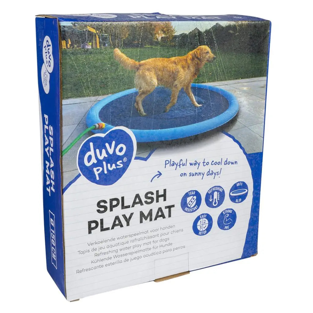 Duvo+ Splash Play Mat for Dogs – 150x1.5cm, Blue