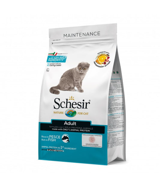 Schesir Adult Dry Cat Food – Fish Maintenance 400G