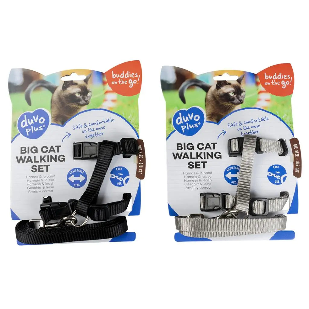 Duvo+ Big Cat Walking Set – Mixed Colors Uni, 30–50cm, 12mm x 125cm