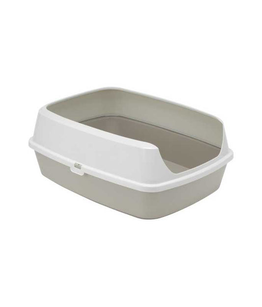 Moderna Maryloo Large Cat Litter Tray With Rim – Recycled Plastic – 50.2 x 38.4 x 16.1 cm