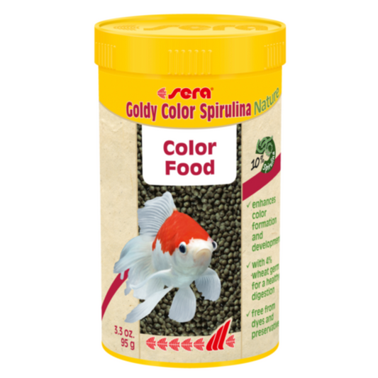 Sera Goldy Color Spirulina 250ML – Goldfish Food with Spirulina