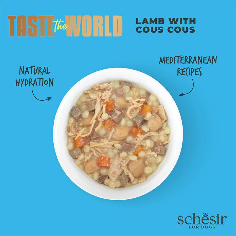 Schesir Dog Wet Food Taste the World – Lamb & Couscous 150G