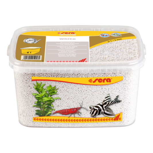 Sera Aquarium Gravel White 6L – Clean White Decorative Gravel