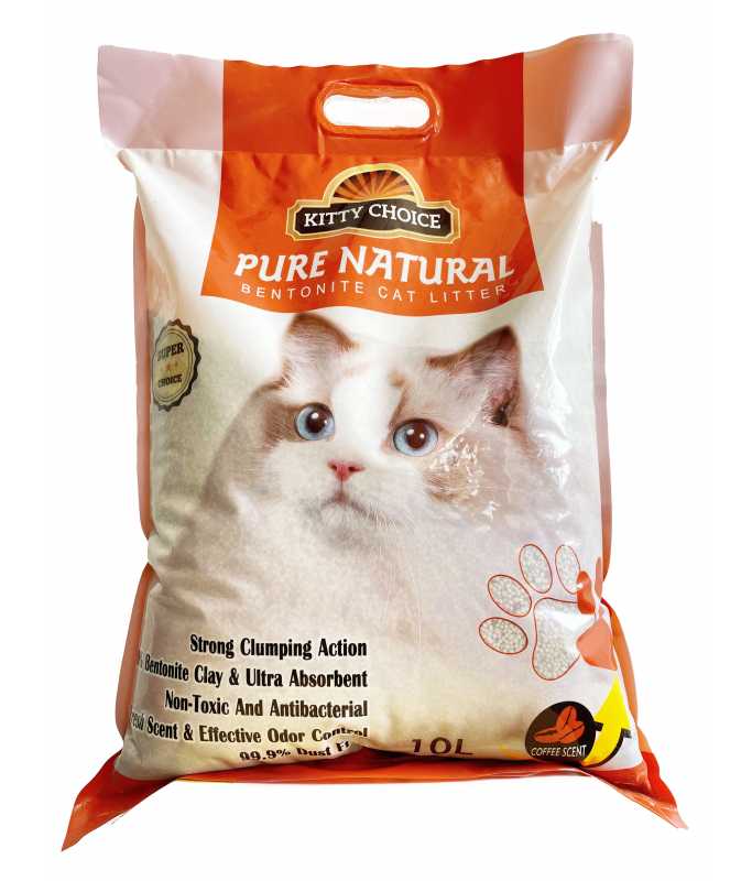 Kitty Choice Bentonite Cat Litter Coffee Scent – 10L (10Kg)