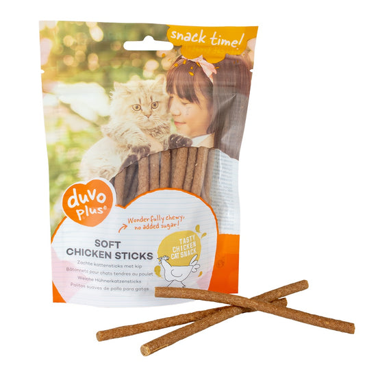 Duvo+ Soft Chicken Sticks for Cats – 50g