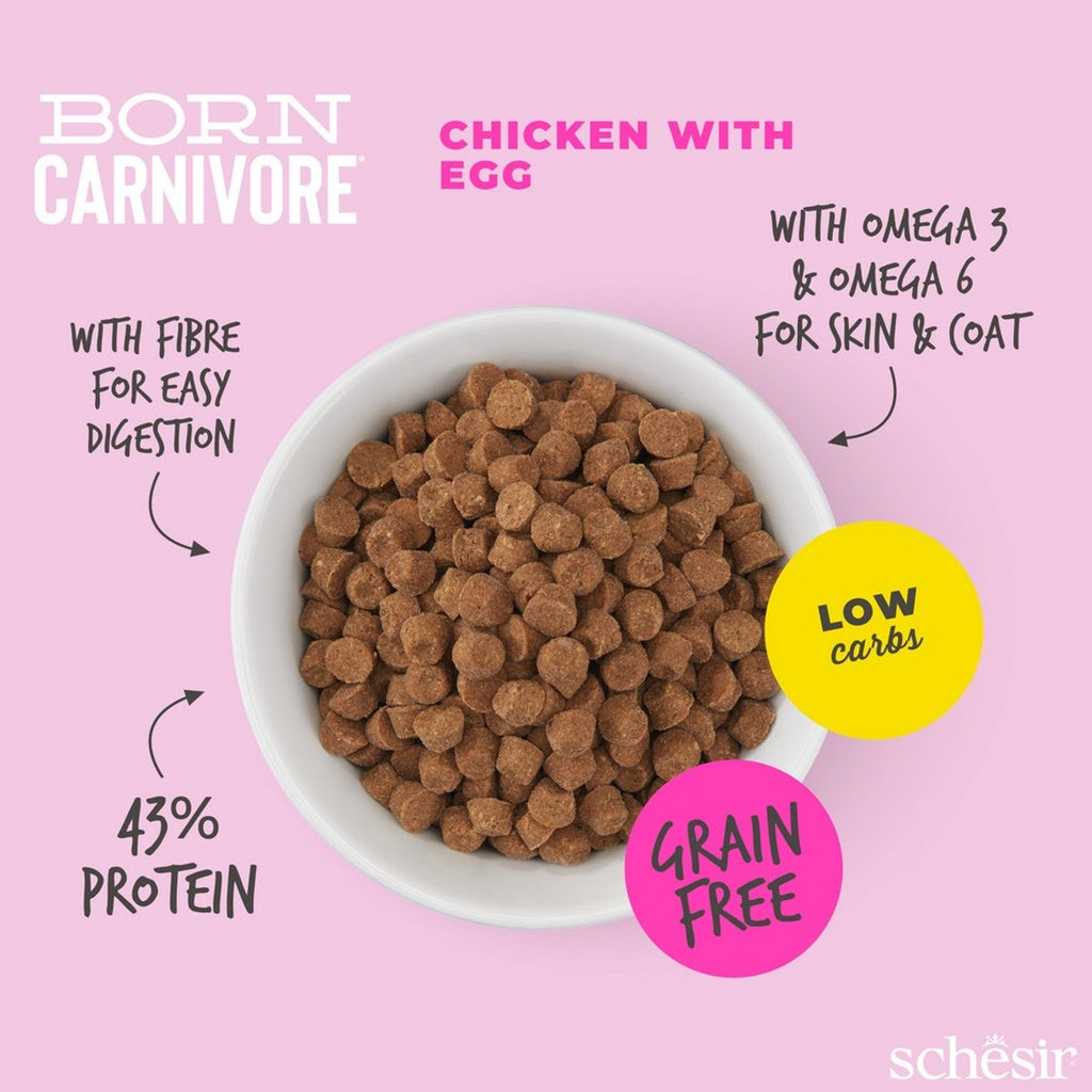 Schesir Born Carnivore Kitten Chicken & Egg Dry food 1.25kg