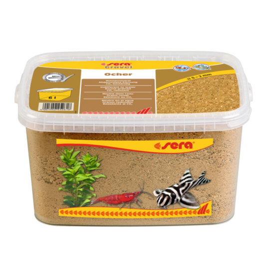 Sera Aquarium Gravel Ochre 6L – Coarse Natural Substrate