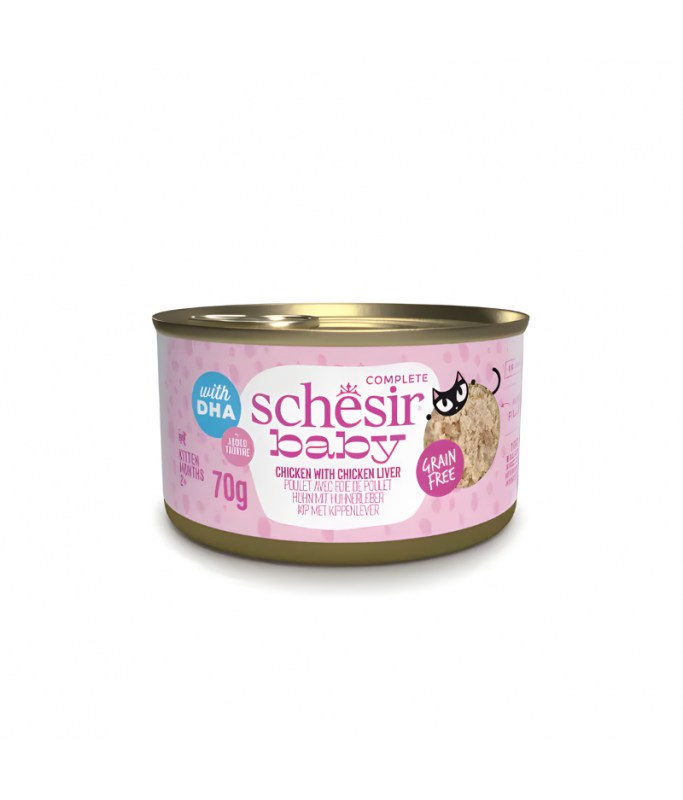 Schesir Baby Kitten Wholefood Chicken & Liver Wet food 70G