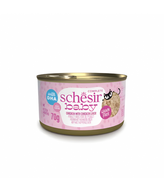 Schesir Baby Kitten Wholefood Chicken & Liver Wet food 70G