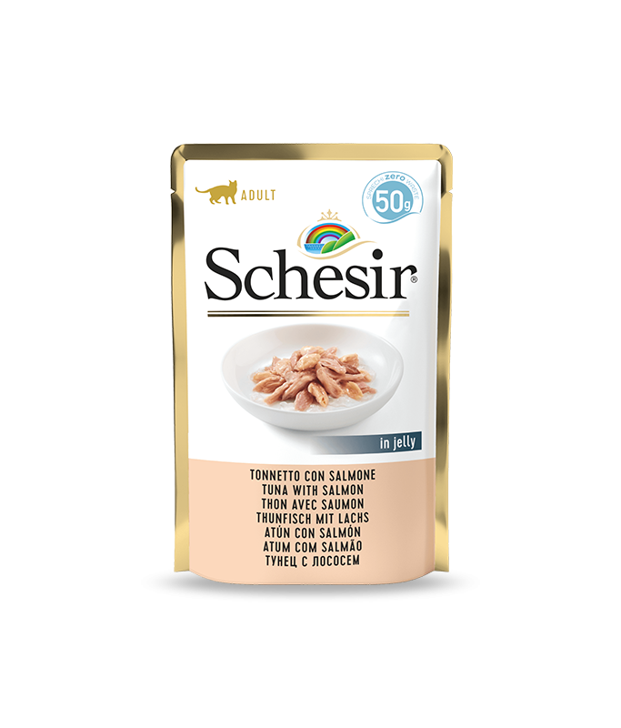 Schesir Cat Pouch Tuna with Salmon Wet food 50G