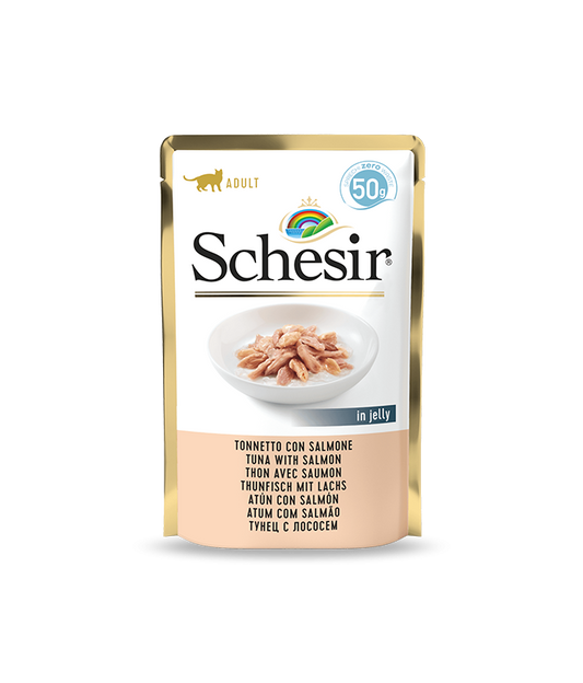 Schesir Cat Pouch Tuna with Salmon Wet food 50G