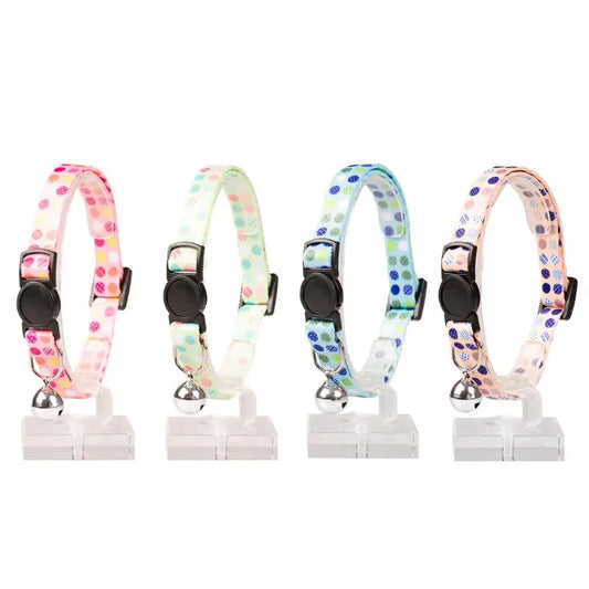 Duvo+ Cat Collar – Candy Pattern – Nylon – Mixed Colors – 20–30 cm x 10 mm