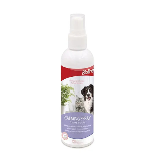 Bioline Calming Spray for Dogs & Cats 120ml Stress Relief